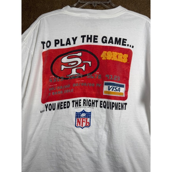 Oneita Other - Vintage SF 49ers T Shirt Men's ONEITA XL Single Stitch 90s Y2K NFL Graphic Tee